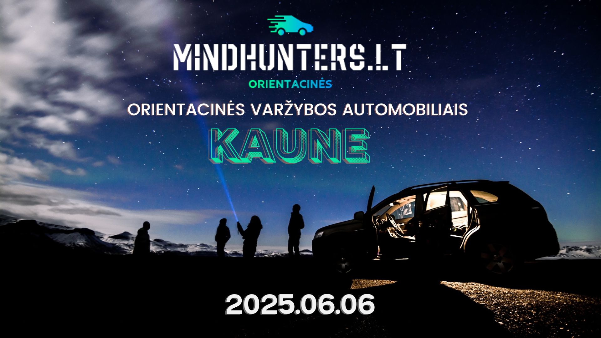 Kaune Orientacinės automobiliais Kaune | MINDHUNTERS 2025 06 06